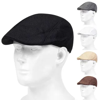 Herren Solid Casette Caps Frühling und Sommer Outdoor Casual Golf Hüte Street Trend Hut