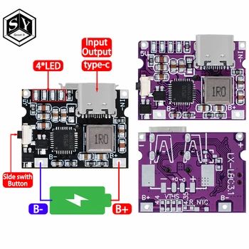 Typ-C USB 5V 3,1A Boost Converter Step-Up Power Modul IP5310 Mobile Power Bank Zubehör mit Schalter LED