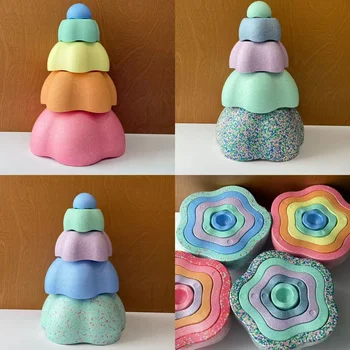 Kids Balance Stapstones Toys Sensory IntegrationFoam Toys Stapstenenen Sports Balance Toys 5-teiliges Set