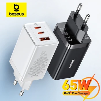 GaN USB-C Ladegerät 65 W, PD und QC, für Laptop und iPhone