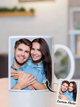 Individuelle Fototasse, personalisierte Kaffeetasse mit Foto, einzigartiges Geschenk zum Jahrestag