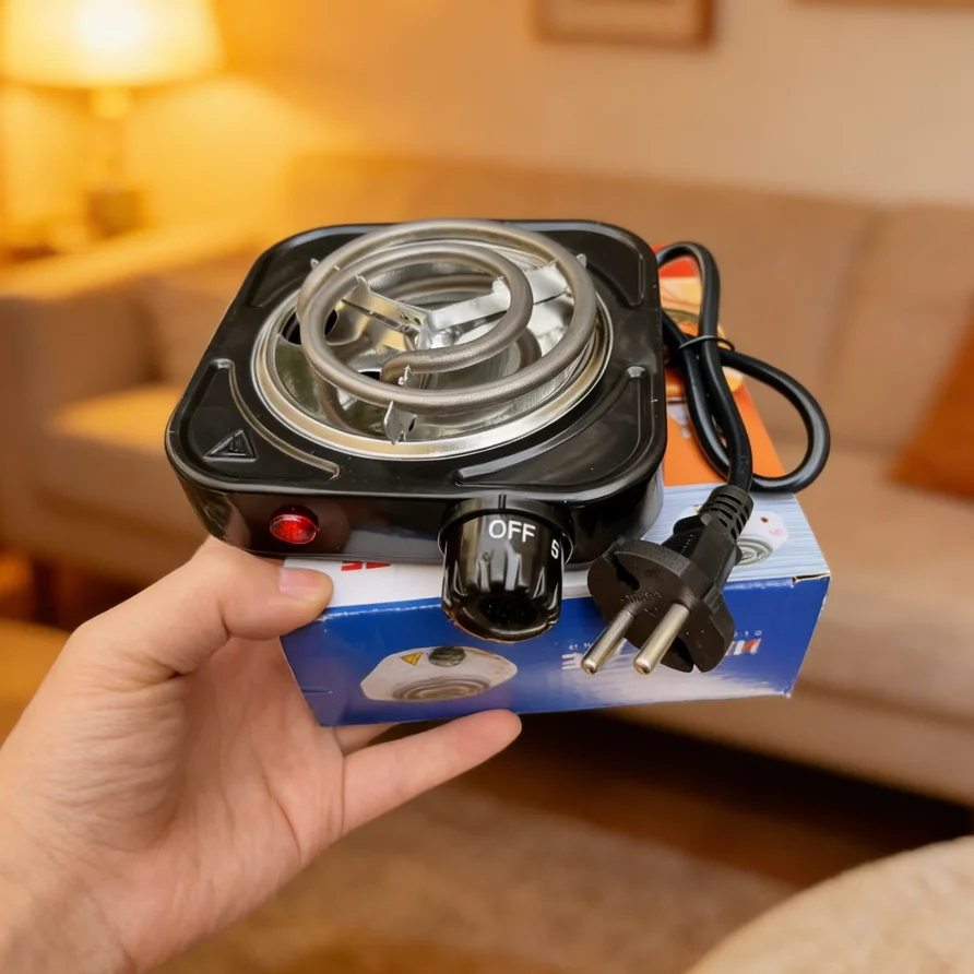 500W Elektroherd Shisha Kohle Brenner Kochplatte 220V Reise