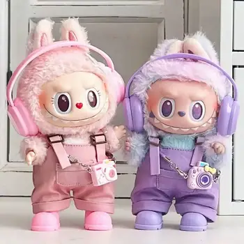 Labubu-Bekleidungsset enthält Kopfhörer, Taillengürtel, Hosen und Accessoires