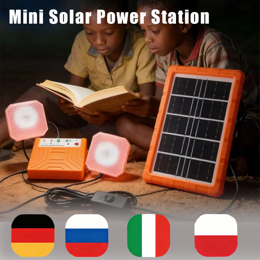 DIY Mini-Solarenergiespeichersystem, Komplettset mit 3