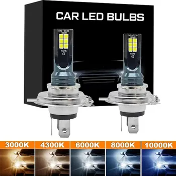 Super Helle H4 H7 Led-lampe Auto Scheinwerfer Motorrad H1 H3 H8 H9 H11 Auto Nebel Lampen 9005 9006 (2 Stück)
