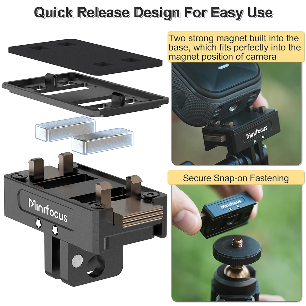 Minifocus Magnetische Adapterhalterung für Insta360 X5 X4 Ace – Bild 5