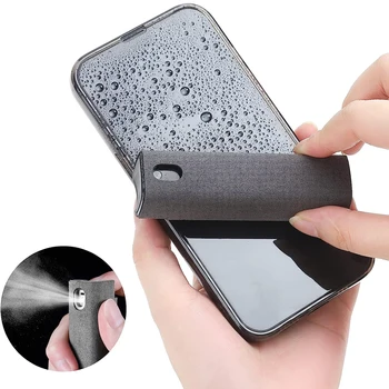 2-in-1-Mikrofaser-Bildschirmreiniger, Sprühflasche, Handy, Tablet, Computer, Mikrofasertuch, Reinigungstücher