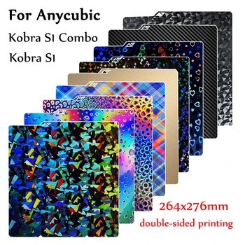 Anycubic Kobra S1 Pei Platte 264x276 Glatte Strukturierte Blatt Kobra S1 Combo Bauplatte Doppelseitige Kobra