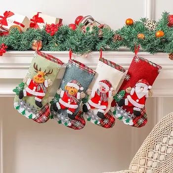 Weihnachtsstrümpfe, 30,5 cm, große Weihnachts-Hängesocken für Kamin, Baum, Party-Dekorationen