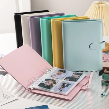A5 Binder Fotokarten Macaron Farbalbum Fotokartenhalter Poka Binder Karte Sammelbuch Reisepasshalter