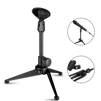 Mikrofonständer, Desktop-Stative, tragbarer Mini-Tischständer, verstellbarer Mikrofonständer
