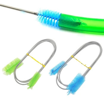 Aquarium Reinigungsbürste für Wasserfilterpumpe Lily Rohr Luftschlauch Schlauch Edelstahl Aquarium Bürste