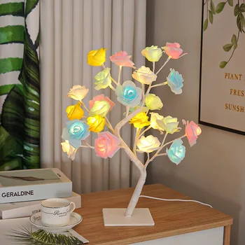 36LED/108LED Tischlampe, Rosenlichterkette, Baumnachtlichter, USB-betriebene Beleuchtung