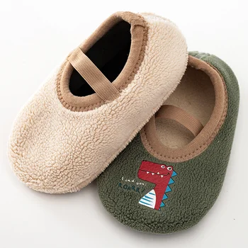 Neugeborene Baby Jungen Mädchen Anti Slip Cartoon Schuhe Winter Indoor Outdoor Hausschuhe Säuglingsboden Erste