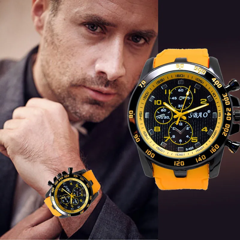 Top Luxus Marke Quarzuhr Männer Silikon Armband Militär Uhren