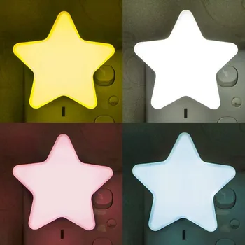 LED Sterne Nacht Lichter EU/Us-stecker Nacht Lampe Licht Hause Dekoration Schlafzimmer Nacht Baby Zimmer
