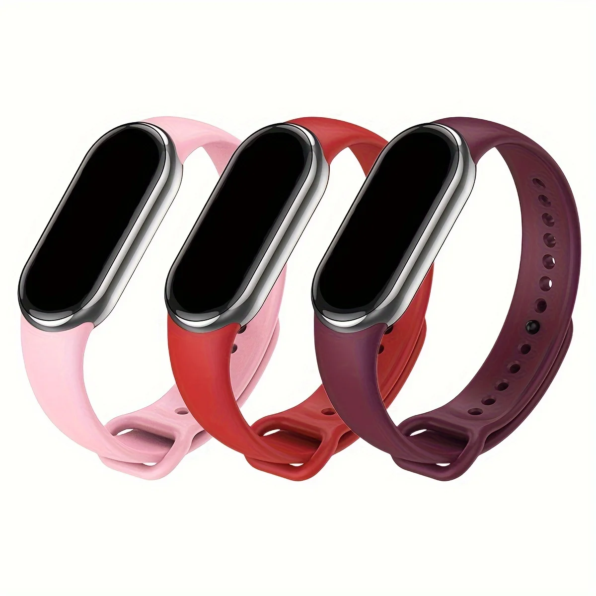 3 Stück/Packung Armband für Xiaomi Band 8 9 10 Silikonarmband – Bild 4