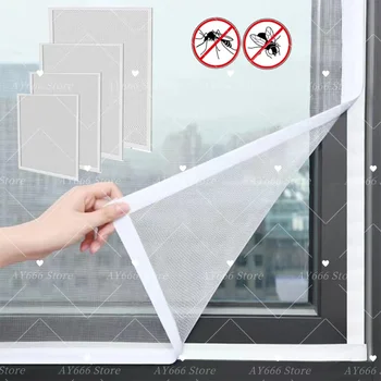 Maßgeschneiderte Moskitonetze für Fenster, Anti-Mücken-Fenstergitter, Mesh, Anti-Insekten-Luft-Tüll