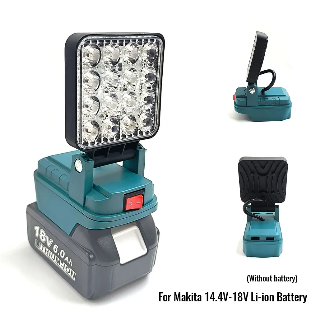 Für Makita 14,4V-18V Li-Ionen-Akku Laterne