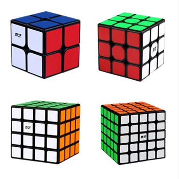Qiyi Zauberwürfel 2x2 3x3 4x4 5x5 6x6 Schwarz Aufkleber pädagogisches Puzzle Zauberwürfel Spielzeug für Kinder