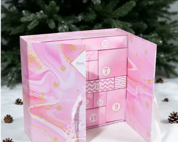 24-Tage-Weihnachts-Adventskalender zum Selbstgestalten, wiederverwendbarer Adventskalender