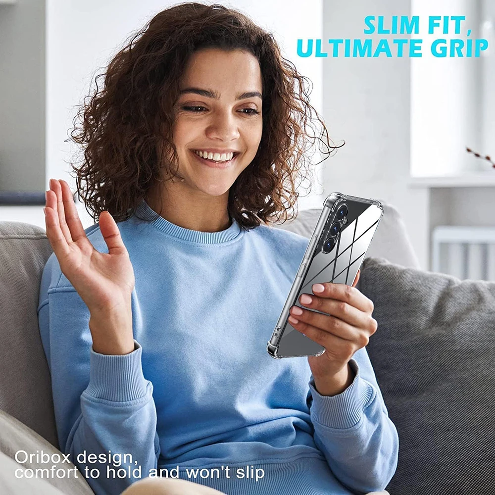 Transparente Silikon Weiche Stoßfest Fall Für Samsung Galaxy – Bild 6