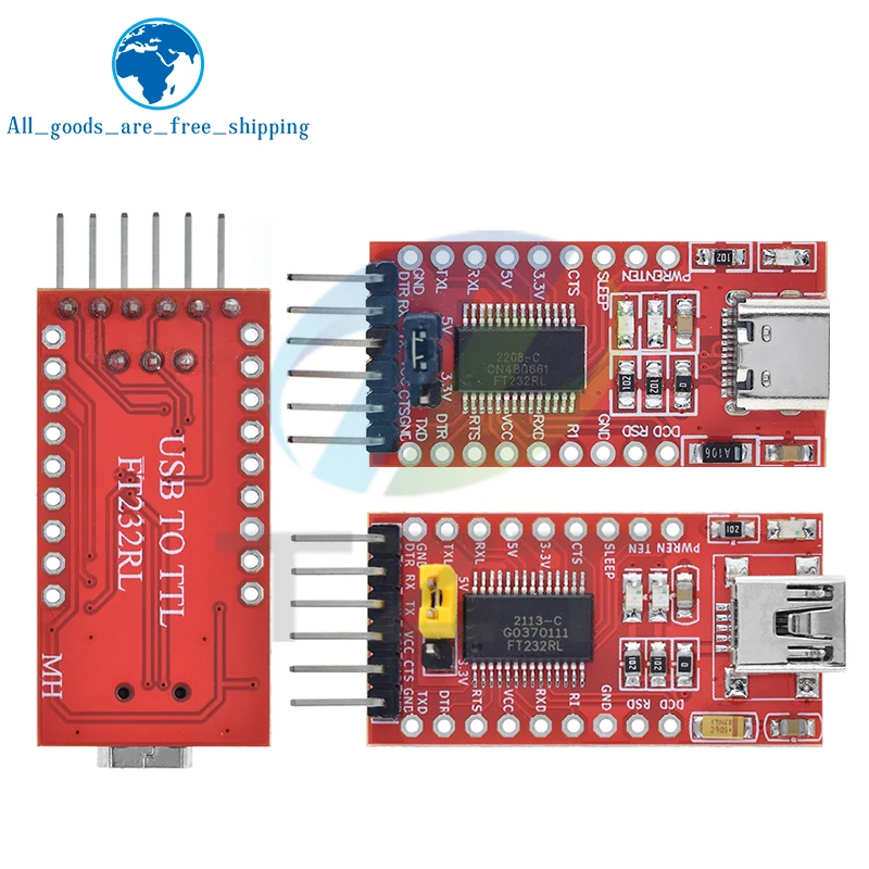 TZT 1/5PCS FT232RL FTDI USB 3,3 V 5,5 V zu TTL Seriell – Bild 5
