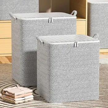 Haushalt Große Kapazität Lagerung Tasche Vlies Material, Schrank Kleiderschrank Organizer Kann Für Quilt