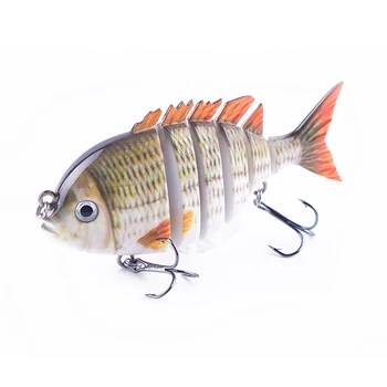 Hanlin 7,5 cm 14,5g Multi Jointed Angel köder sinkende Shad Köder Wobbler Hard Body Swimbait lebensechte