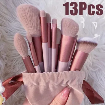 Make-up-Pinsel-Set für Lidschatten, Foundation, Damen, Kosmetikpinsel, Lidschatten, Rouge (13 Stück)