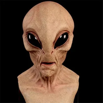 Halloween Alien Maske Cosplay Horror UFO Schädel Latex Masken Helm Karneval Dress Up Party Kostüm Requisiten