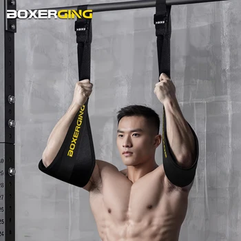 1 paar Fitness Bauch Muskel Gürtel Hängen AB Sling Straps Hängen Pull-Ups Training Horizontale Bar Gym Muskel