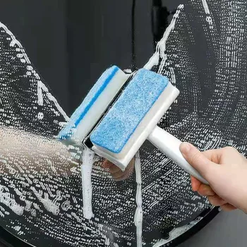 2in1 Glas Fenster Wischer Seife Multifunktionale Reinigung Pinsel Reiniger Rakel Spiegel Badezimmer Wand