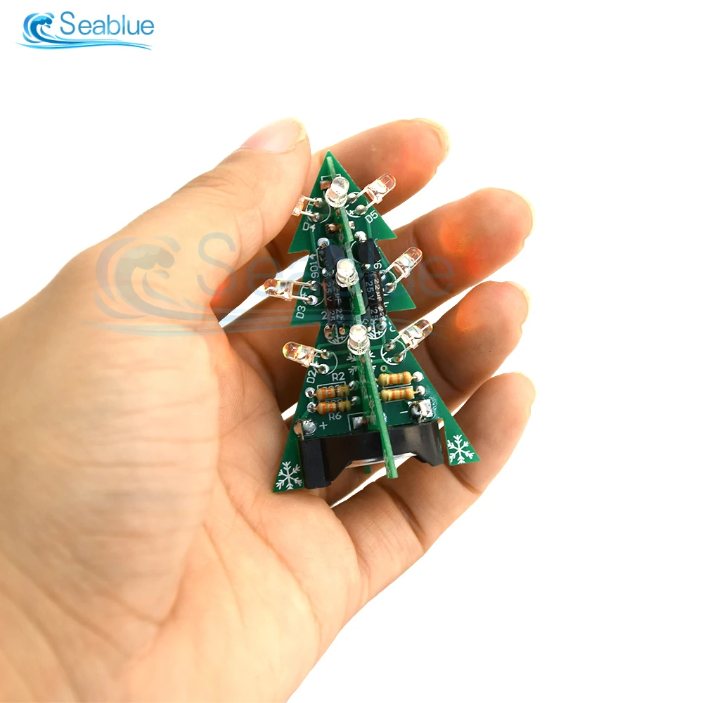 Mini 3D Weihnachts baum Löt praxis Elektronische Wissenschaft – Bild 2