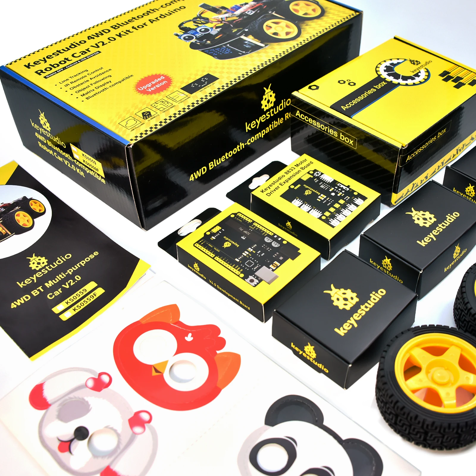 Keyes tudio 4wd programmier bares intelligentes roboter auto – Bild 2