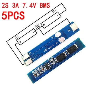 2S 3A Li-Ion Lithium-Batterie 7,4 v 8,4 V 18650 Ladegerät Schutz Bord bms pcm für li-ion lipo (5 Stück)