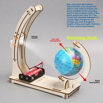 Kinder Wissenschaft Spielzeug Tag Nacht Alternation Globus Lustige Lehrmittel Lernspielzeug DIY Technologische