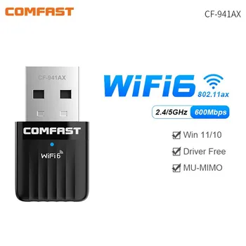 COMFAST WiFi6 USB WLAN-Adapter AX600 Netzwerkkarte WIFI USB3.0 Dongle 2,4GHz Cle Wi-Fi LAN-Adapter Treiberfrei