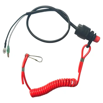 Boot Außenbordmotor Motor Roller ATV Kill Stop Schalter Sicherheitsleine Schnur Lanyard für Yamaha Tohatsu
