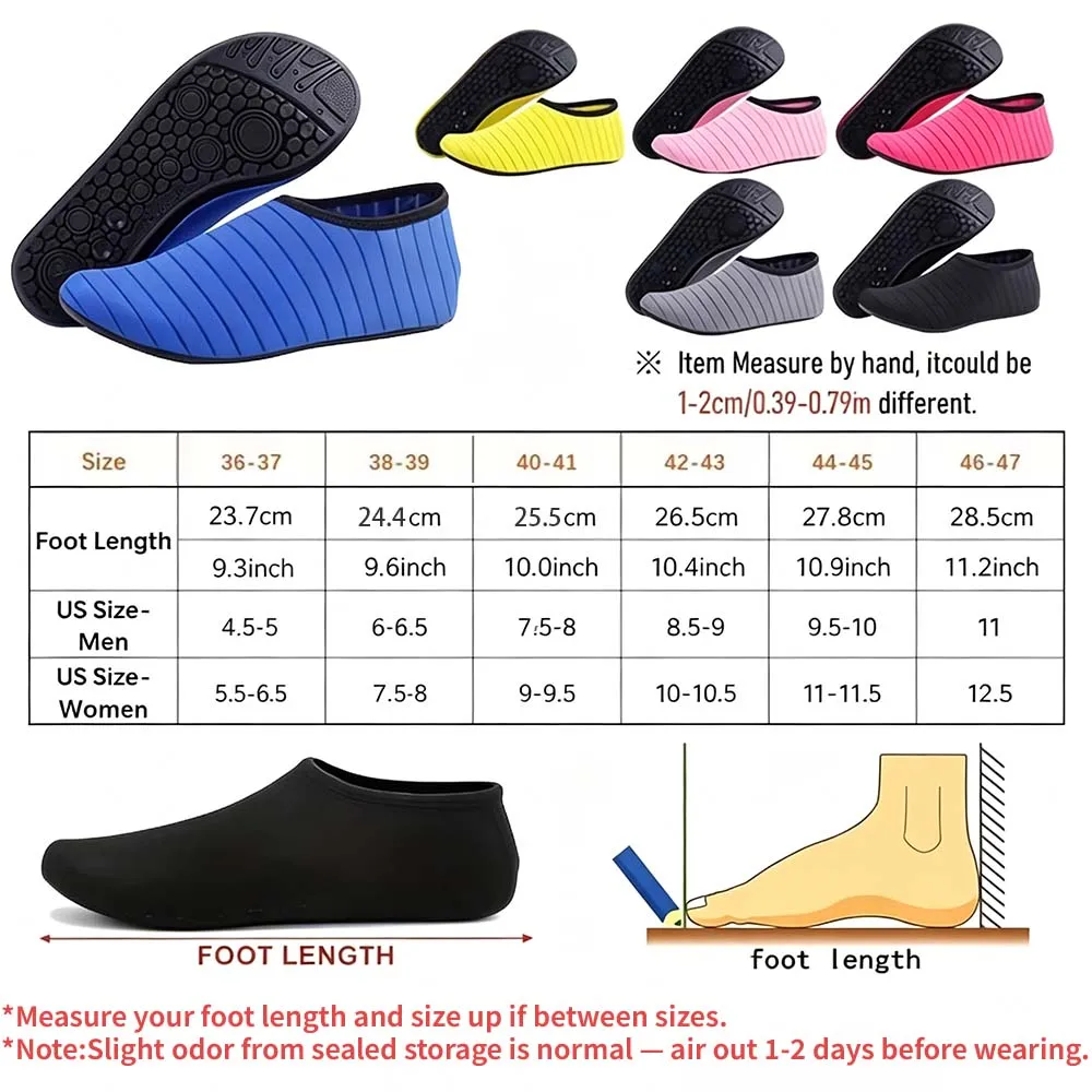 1 Paar Wasserschuhe Damen Barfußsocken Anti-Rutsch – Bild 4