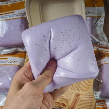 Weicher, langsam steigender Squishy, Stressabbau, Squishy, klebriger Toast, Squishy, beruhigende Squishes