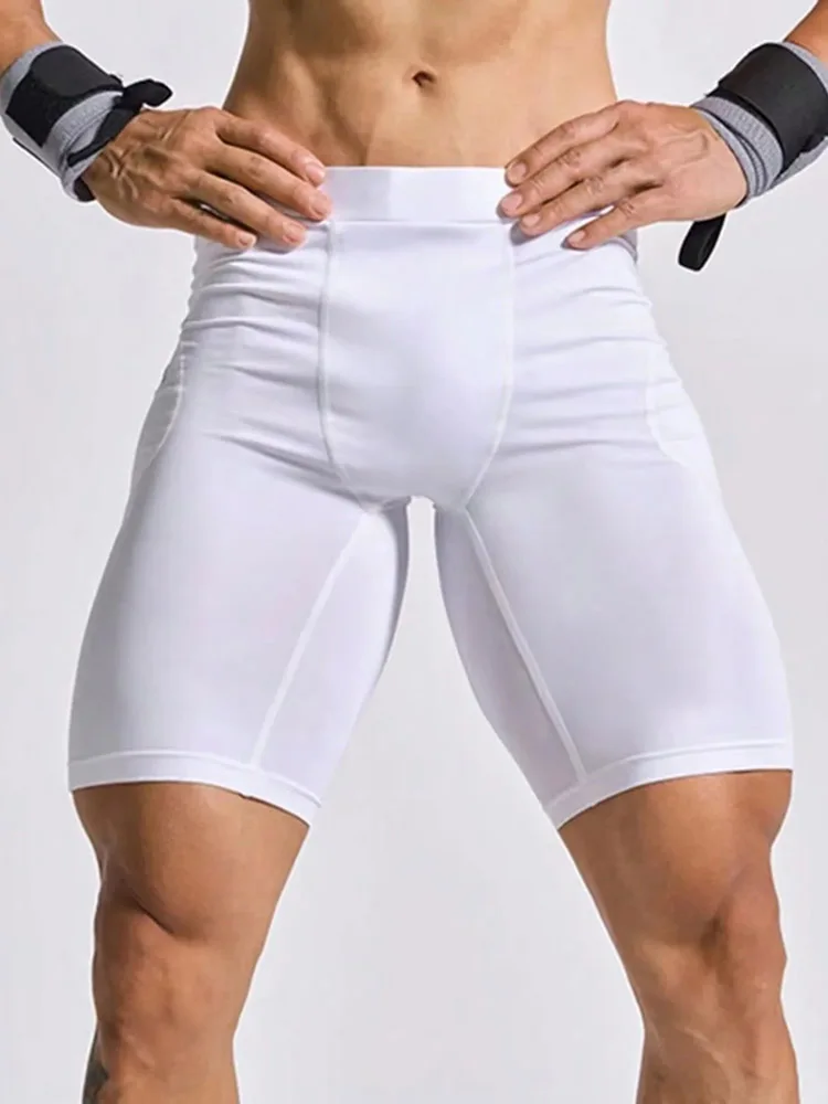 Männer Bodybuilding Shorts Gym Lauf Leggings Männliche – Bild 3