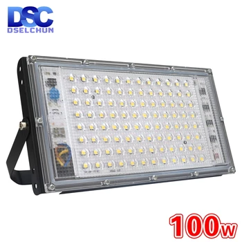 100W Led Flutlicht AC 220V 230V 240V Outdoor Flutlicht Scheinwerfer IP65 Wasserdichte LED Straße Lampe