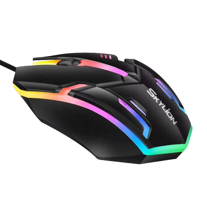 F1 verdrahtet 3 Tasten Maus bunte Beleuchtung Gaming und Büro – Bild 6