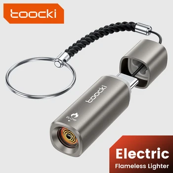 Toocki TG13/14 Typ-C Mini-Elektrofeuerzeug Plug&Play Blow to Light Mobiler Zigarettenanzünder Flammenlos