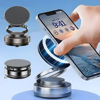 Magnetische Handyhalterung fürs Auto 360° ° Drehbare, faltbare und verstellbare magnetische Autohalterung