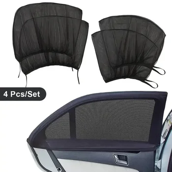 2 oder 4-teiliges Bildschirmfenster-Set, Premium-Fenster-Sonnenschutz, atmungsaktives Moskitonetz für vordere