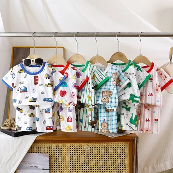 Kinder Kleidung Set Kind T-shirt Anzug Sommer Baumwolle Neue Mädchen Shorts Kleidung Baby Jungen (2 Stück)