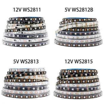 WS2812B WS2811 WS2813 WS2815 5050 RGB Smart LED Streifen Lichter WS2812 Individuell adressierbare IC 30/60/144