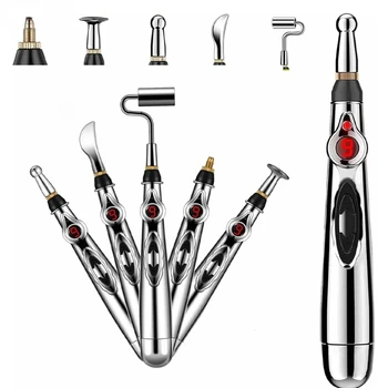 5-in-1 elektronischer Akupunkturstift, Meridian, Energie, Puls, Massagestift, Akupunkt-Stimulation